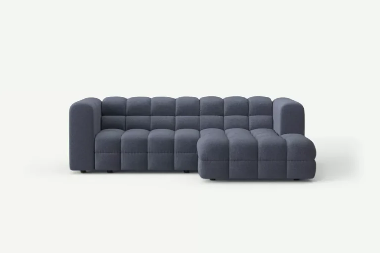 Story Modern Corner Sofa Right Grey Steel Raven 18