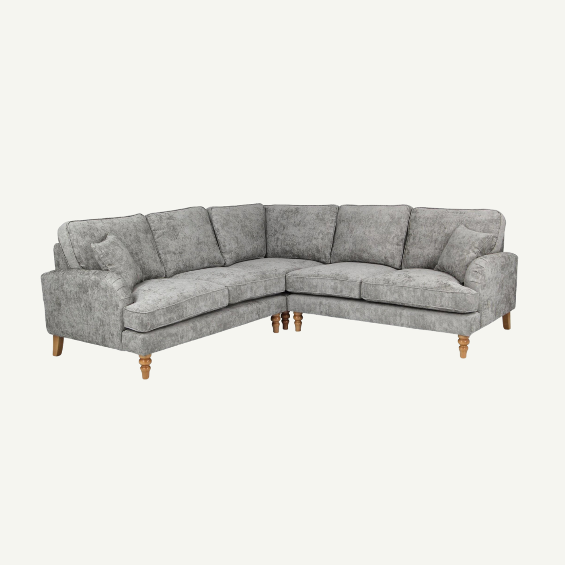 Rupert 2A2 Corner Sofa Grey Alaska Truffle