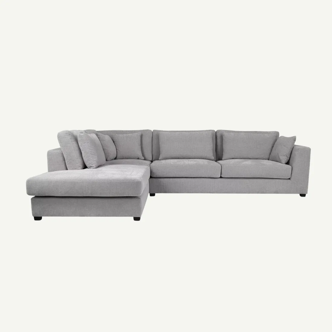 Capella Corner Sofa Left Grey Poso 100