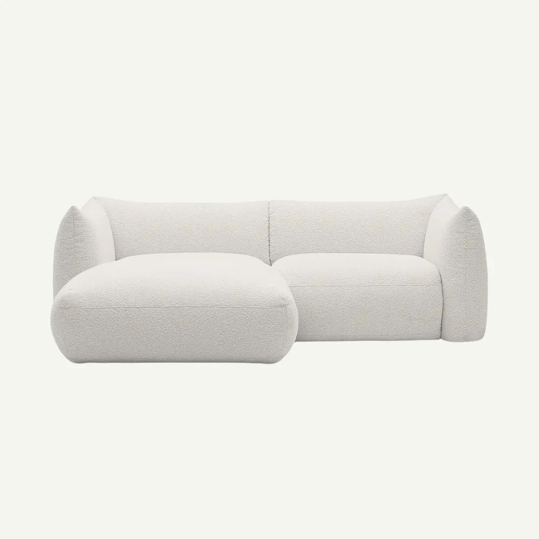 Cosy 2 Seater Modular Corner Sofa Left Cold Beige Copenhagen 900