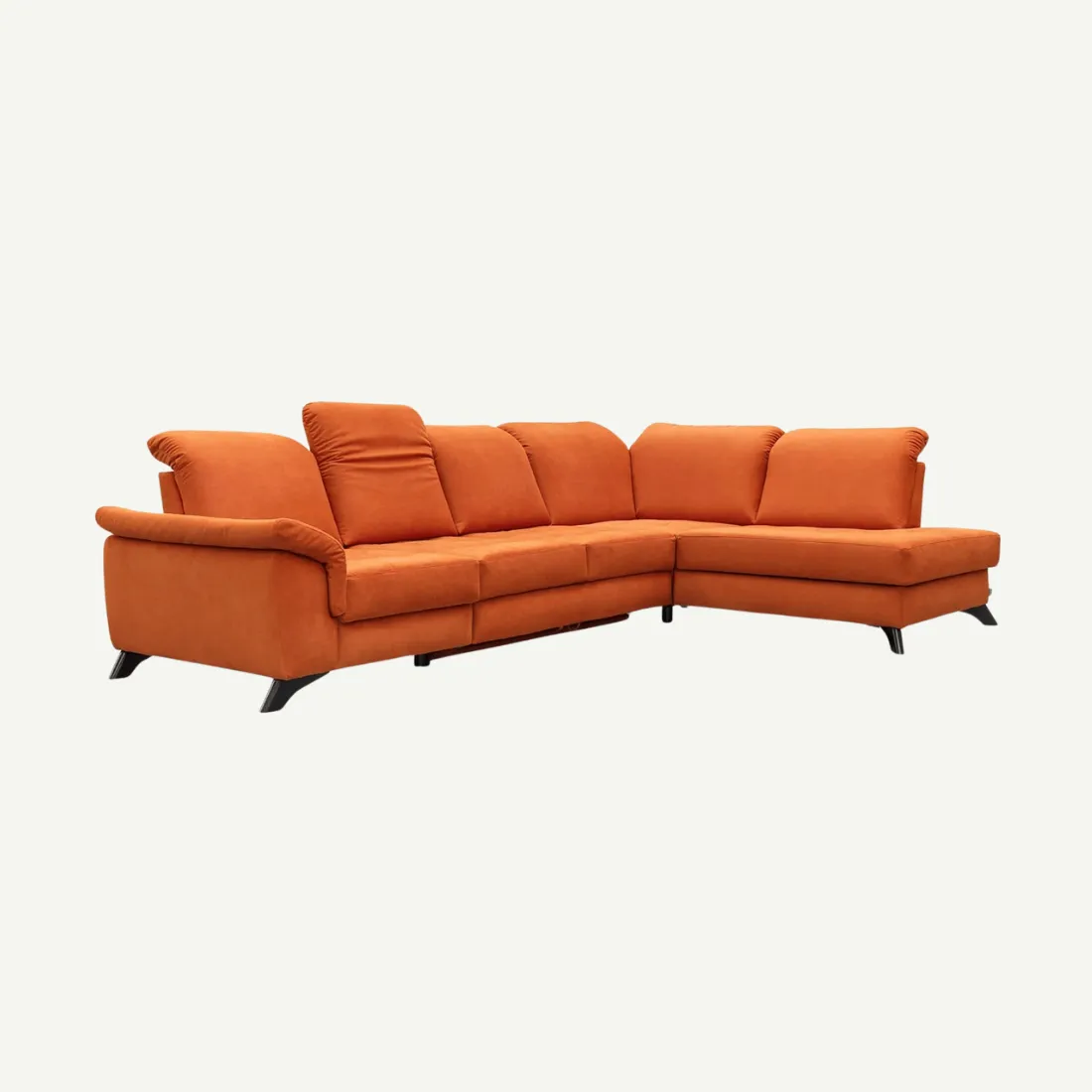 Barcelona Corner Sofa Bed Right Orange Spirit 55