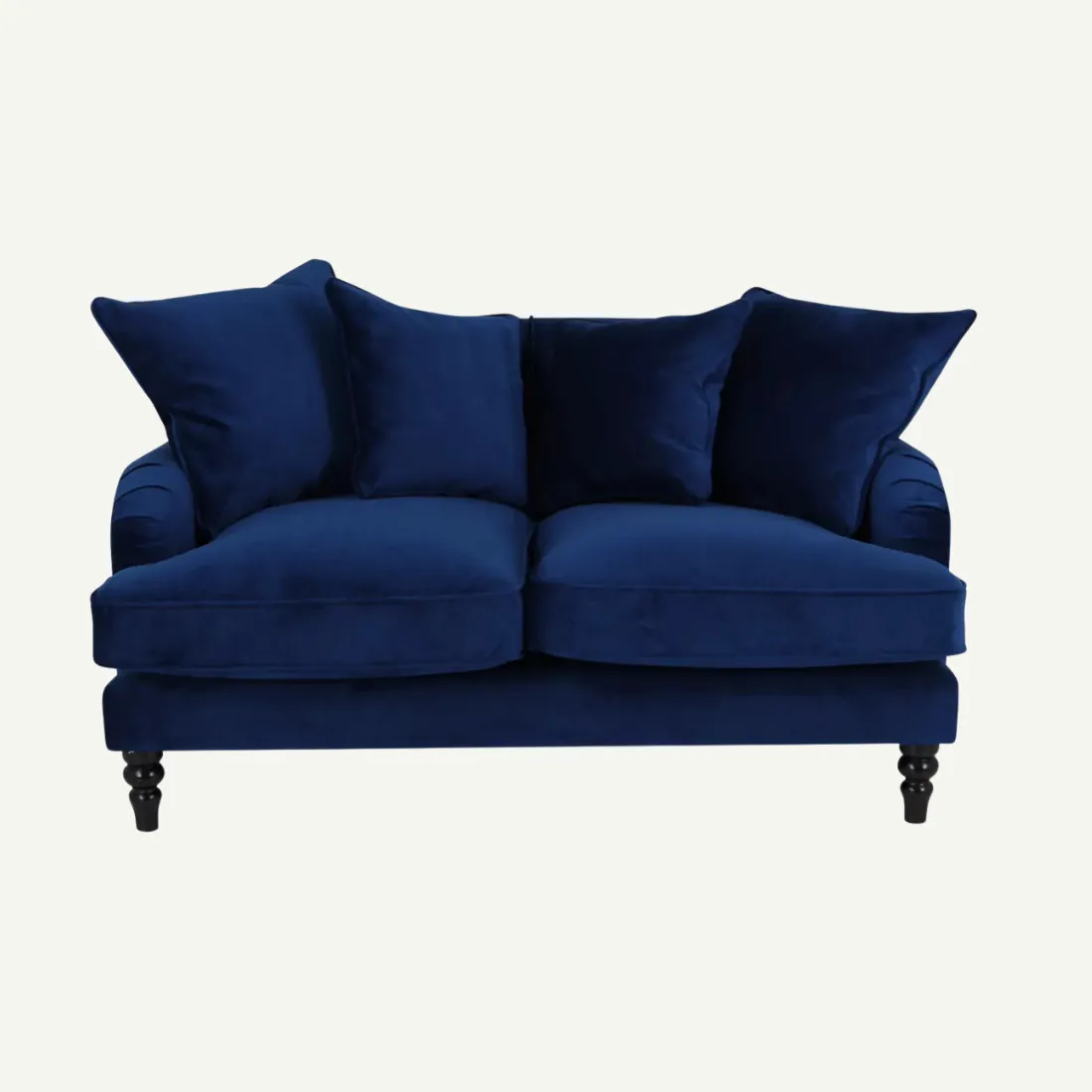 Wilbur 2 Seater Sofa Velluto 25 Navy Blue