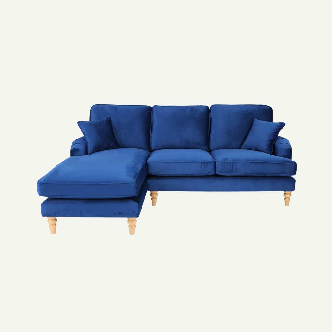 Rupert Corner Sofa Left Velluto 25 Navy Blue