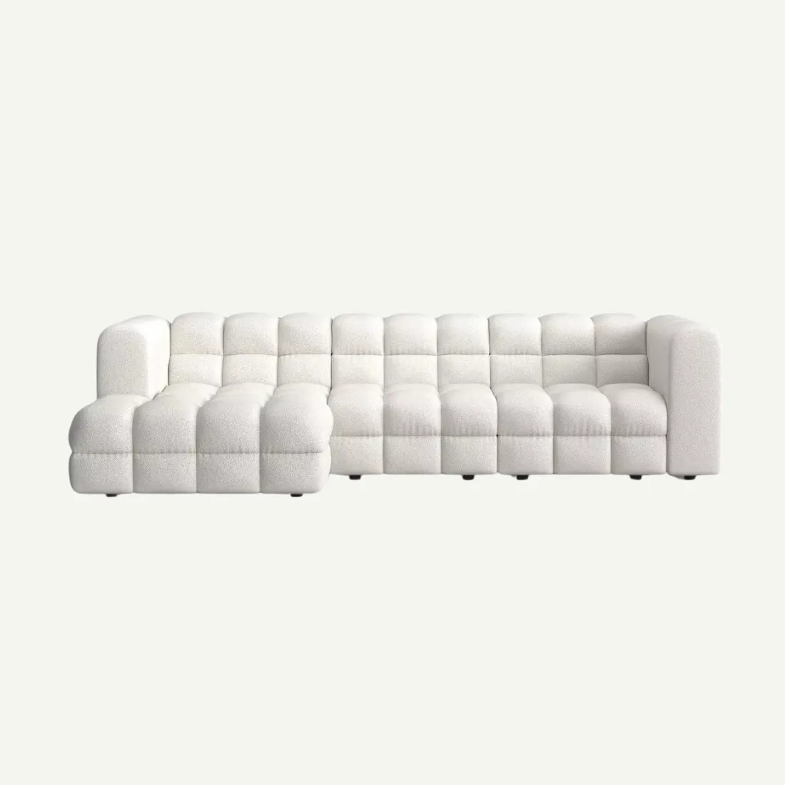 Story Big Modern Corner Sofa Left Cream Raven 22