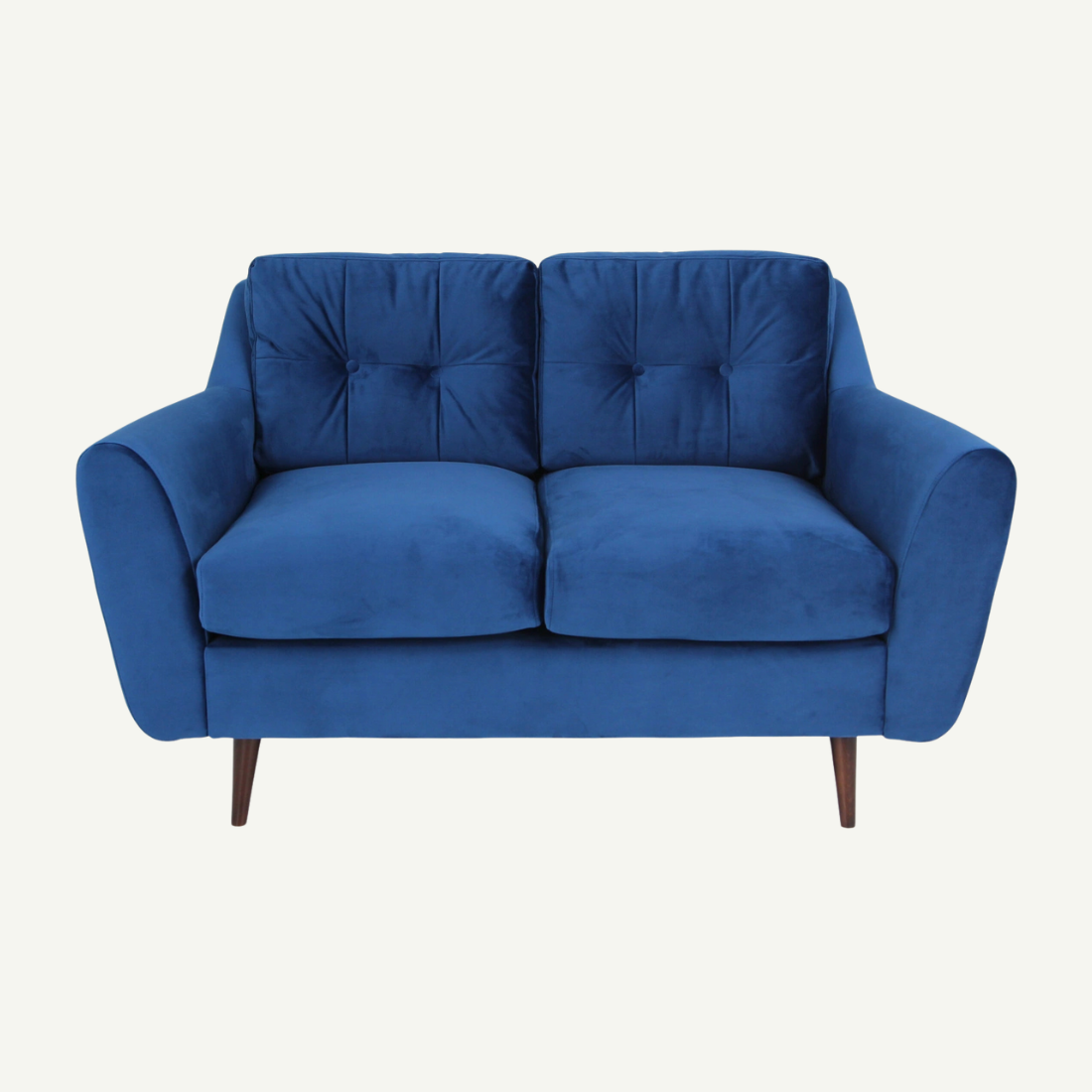 Halston 2 Seater Sofa Blue Velluto 25