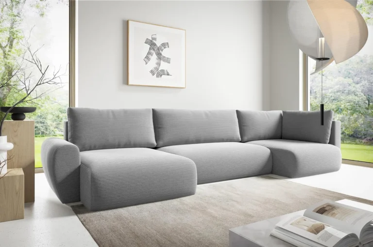 Poss Extended Back U Shaped Sofa Bed