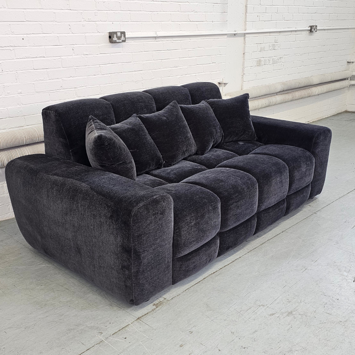Jacob 3 Seater Sofa Aston 17 Antracite