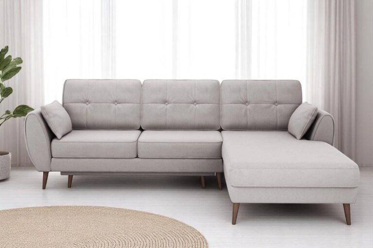 Candy Corner Sofa Bed Right New Milton 14 Light Grey