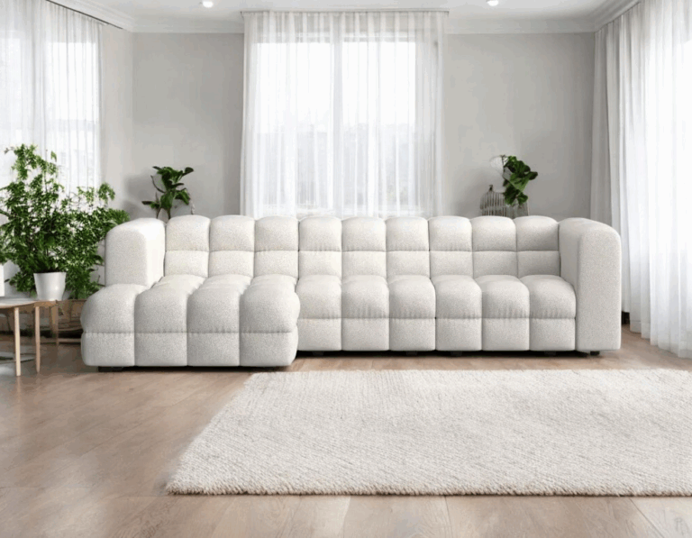 Story Big Modern Corner Sofa Cream Raven 22