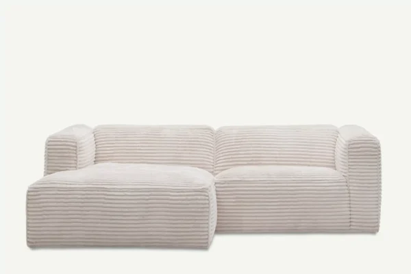 Moved II Small and Modern Corner Sofa Left White Tilia 01