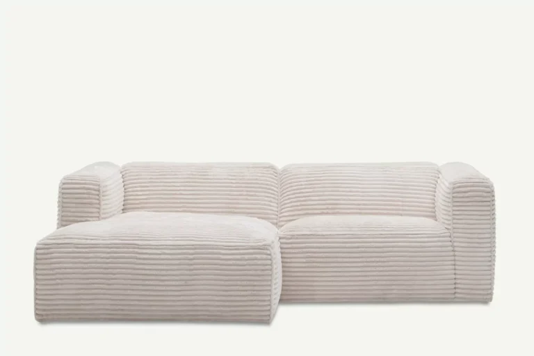 Moved II Small and Modern Corner Sofa Left White Tilia 01