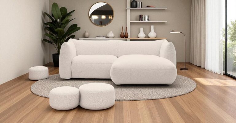 How to incorporate curved furniture into modern spaces: Cosy Sofa