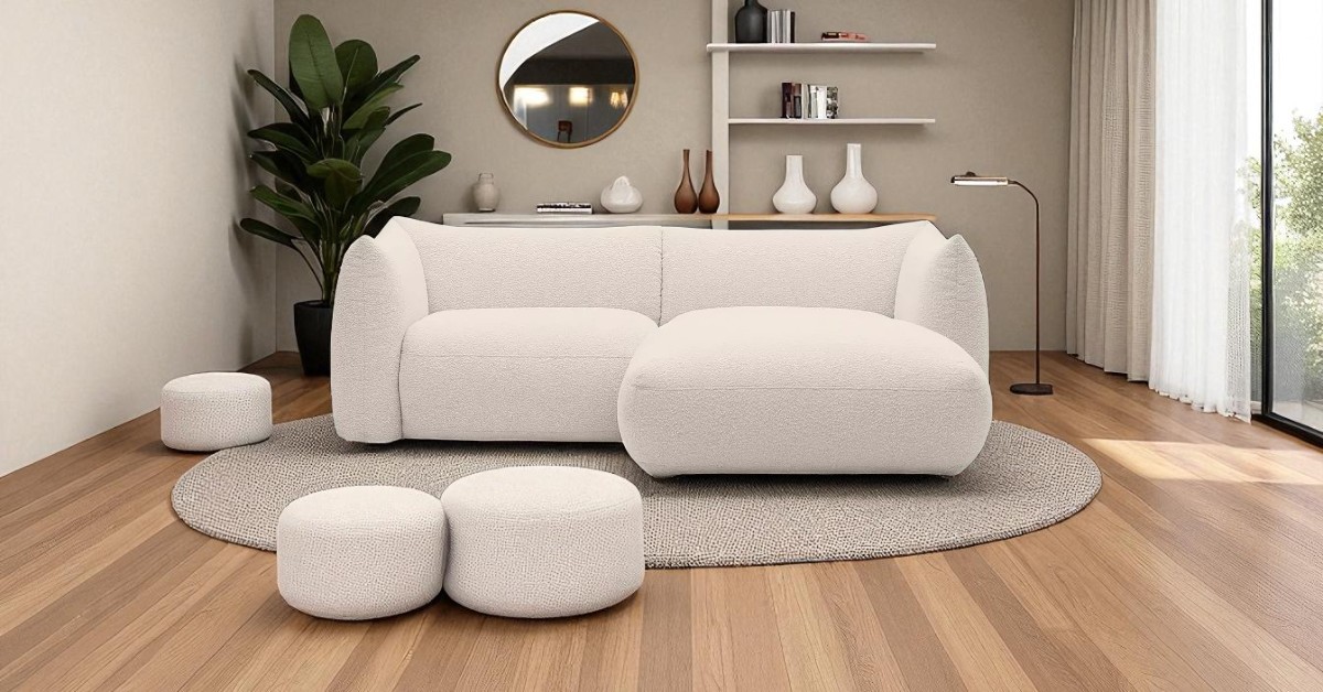How to incorporate curved furniture into modern spaces: Cosy Sofa