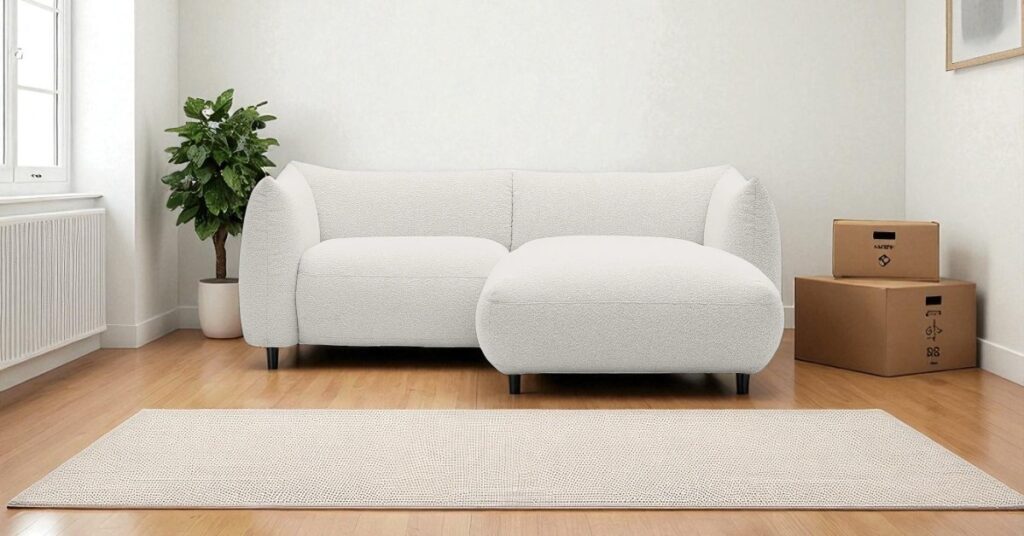 How to plan a furniture budget for a new home-Photoroom: Cosy 2 Seater Modular
