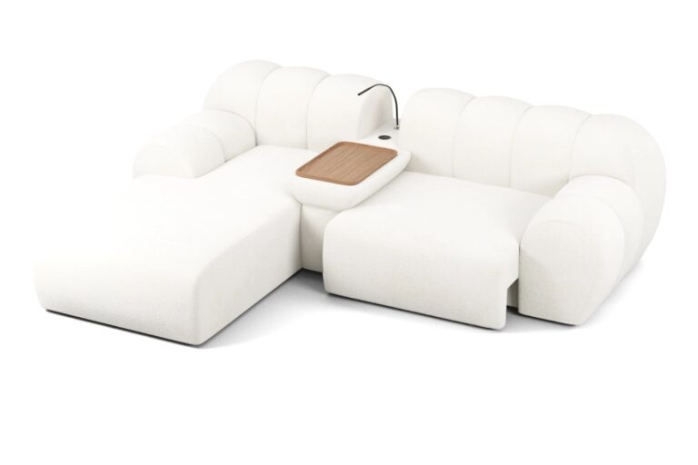 Windy 2 Seater Corner Sofa with LED Light and Built in Charger
