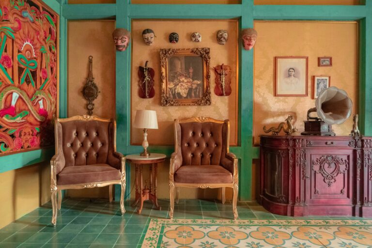 vintage colorful room