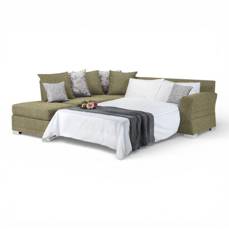 New York Corner Sofa Bed Grey Lisbon Grey