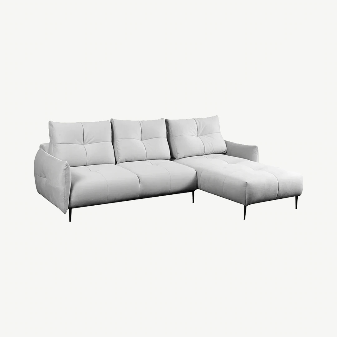 Spezia Corner Sofa Bed Right White