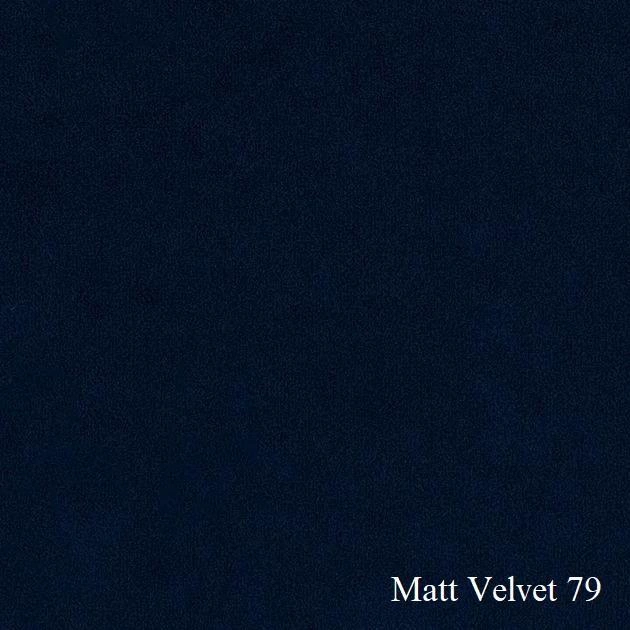 Candy 2 Seater Sofa Navy Blue Matt Velvet 79