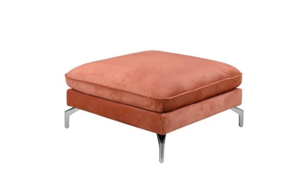 Lavard Footstool Orange Velluto 33