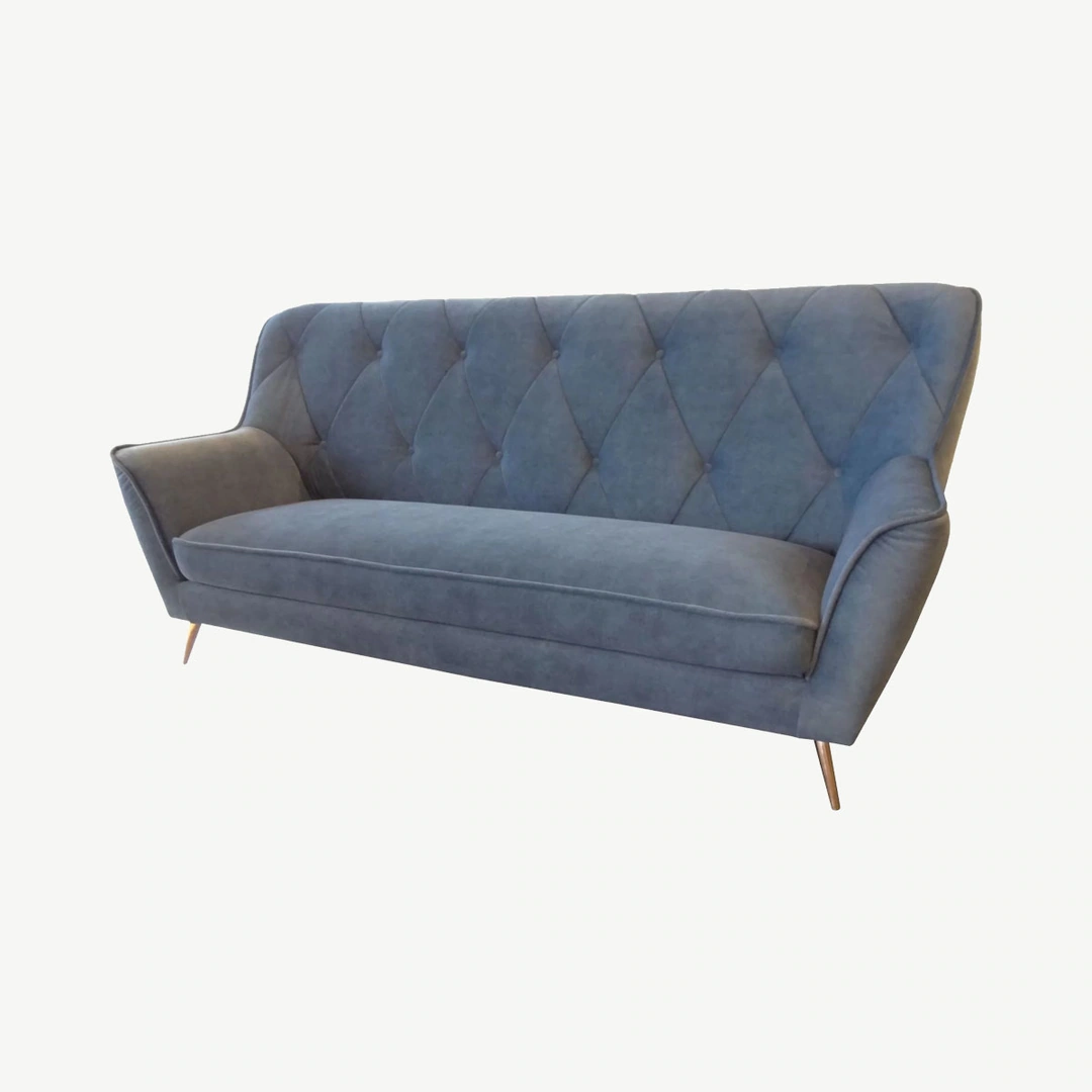 Ludwik 3 Seater Sofa Blue Velluto 11