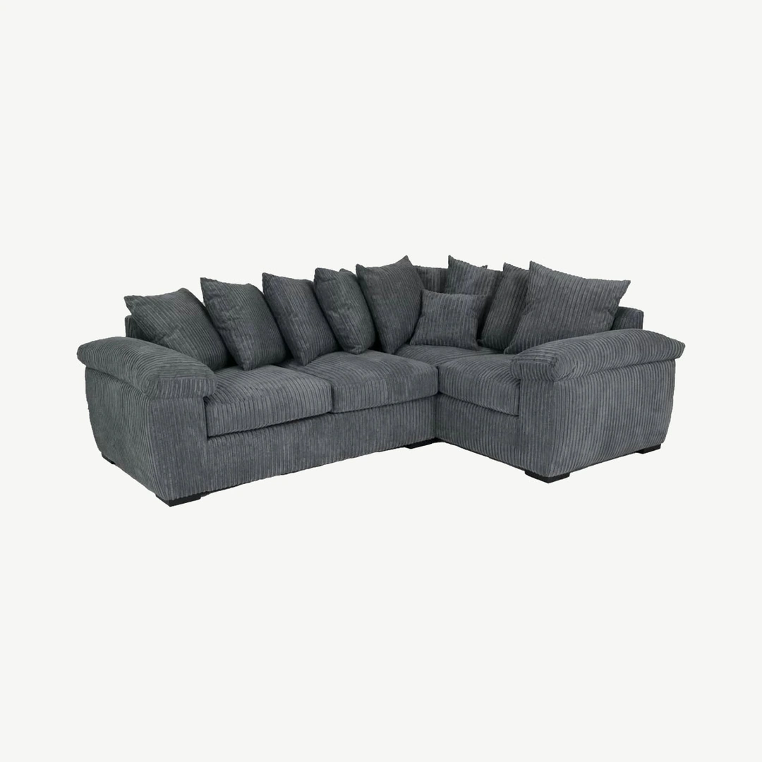 Amalfi Alex Corner Sofa Right Grey Jumbo Slate