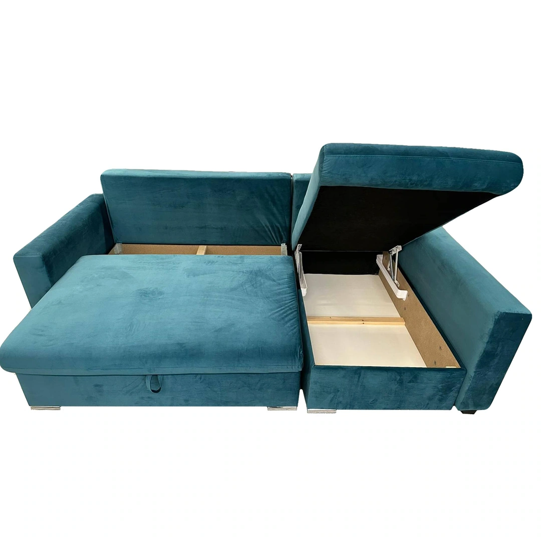 Flavio Corner Sofa Bed Right Turquoise Malia Rhodes Mallard