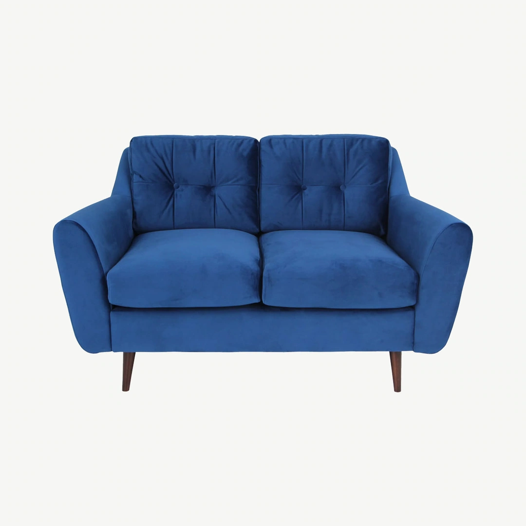 Halston 2 Seater Sofa Blue Velluto 25