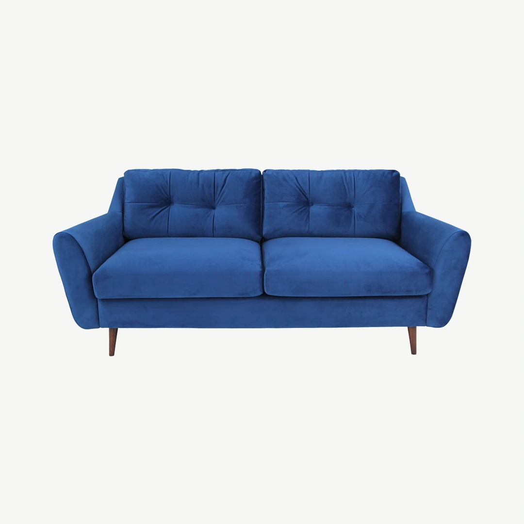 Halston 3 Seater Sofa Blue Velluto 25