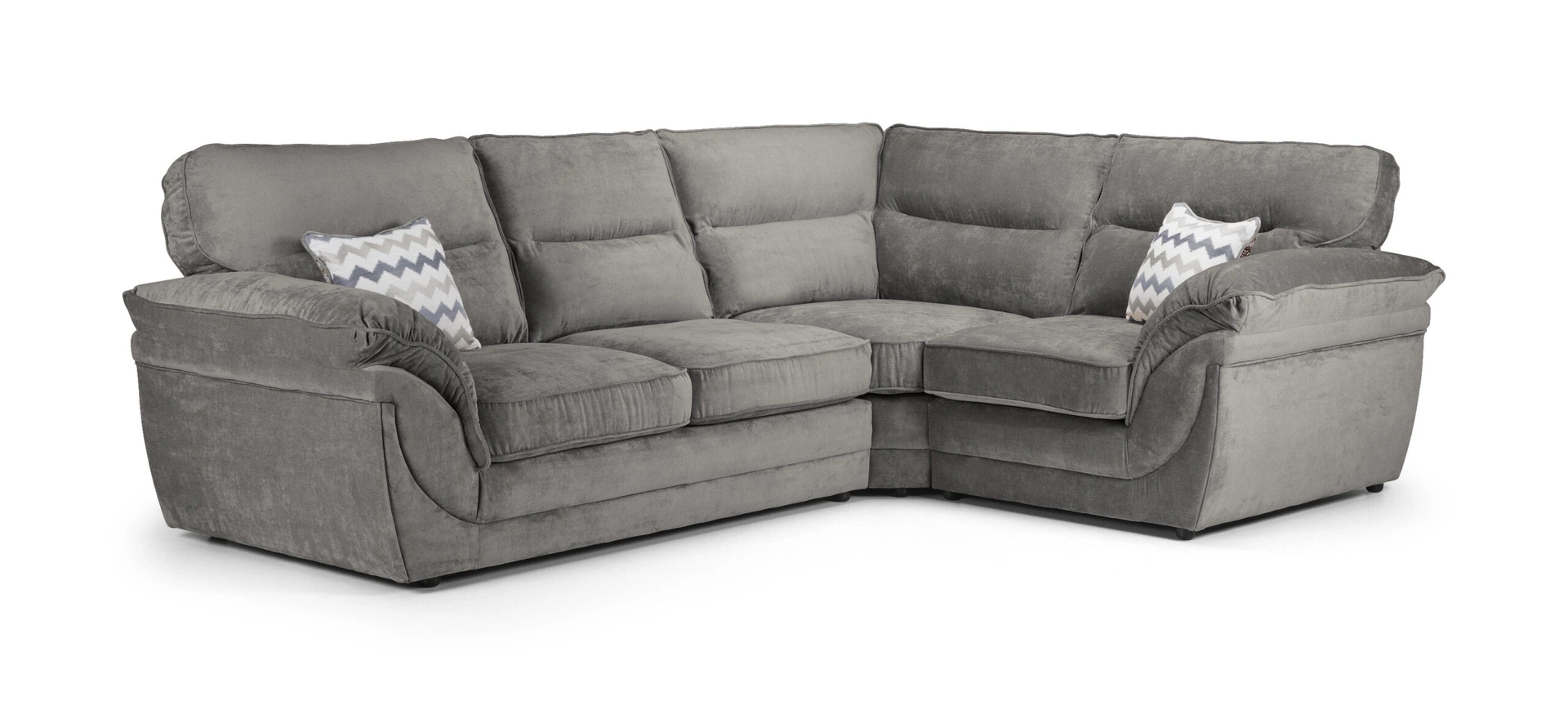 Chloe Corner Sofa Bed Right Grey Kensington Charcoal