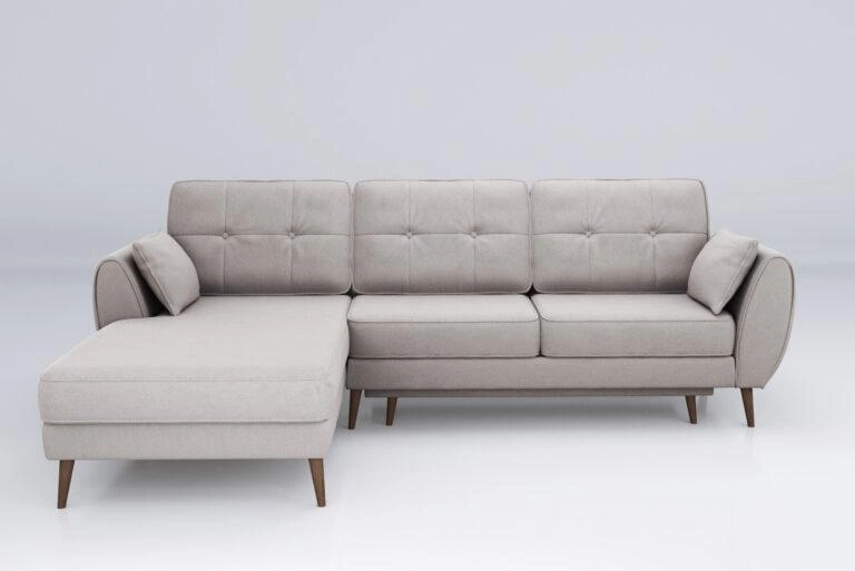 Candy Corner Sofa Bed Left Grey