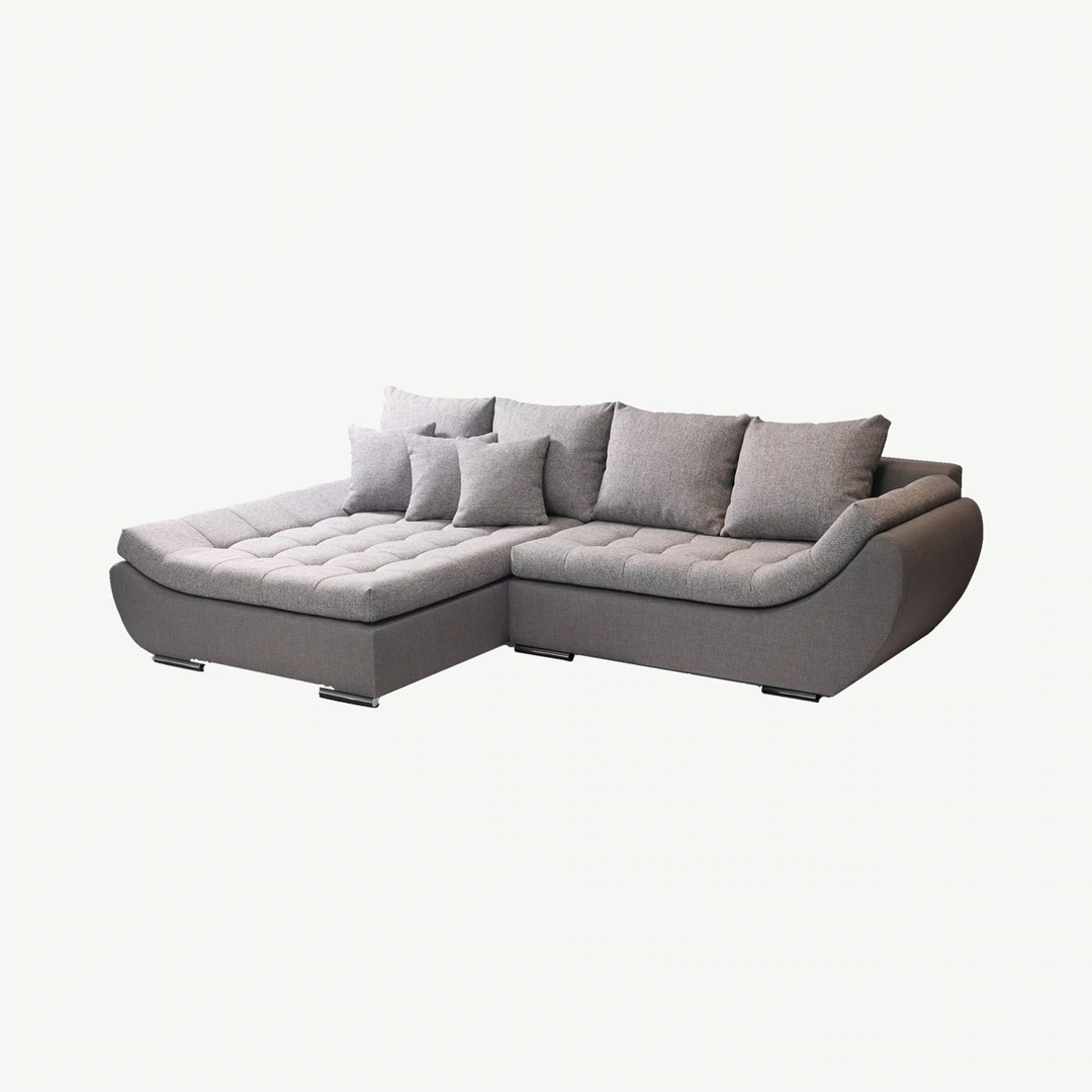 Hugo Corner Sofa Bed Left Light Grey / Grey