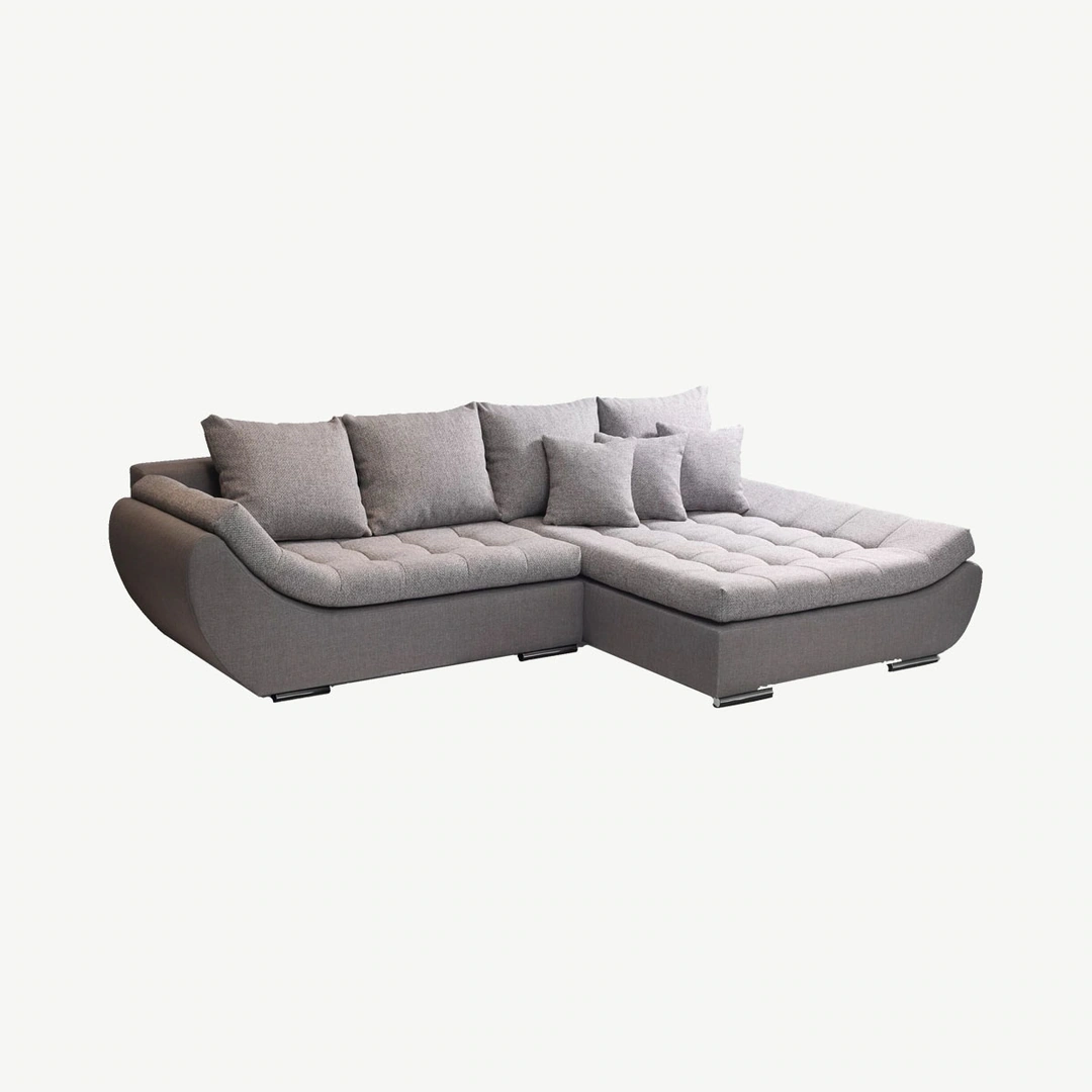 Hugo Corner Sofa Bed Right Light Grey / Grey