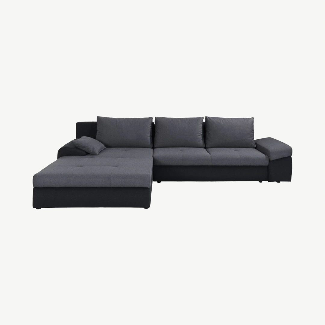 Bono Corner Sofa Bed Universal Dark Grey / Black