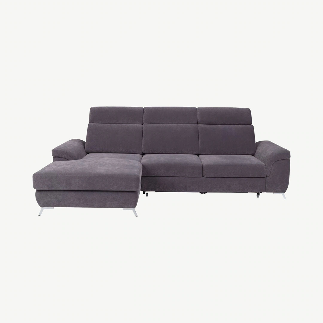 Flaming Corner Sofa Bed Left Grey Zetta 301