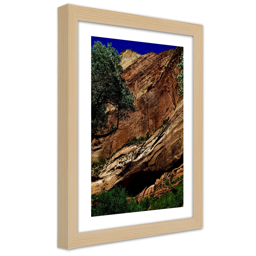 Picture in frame, Rocky landscape