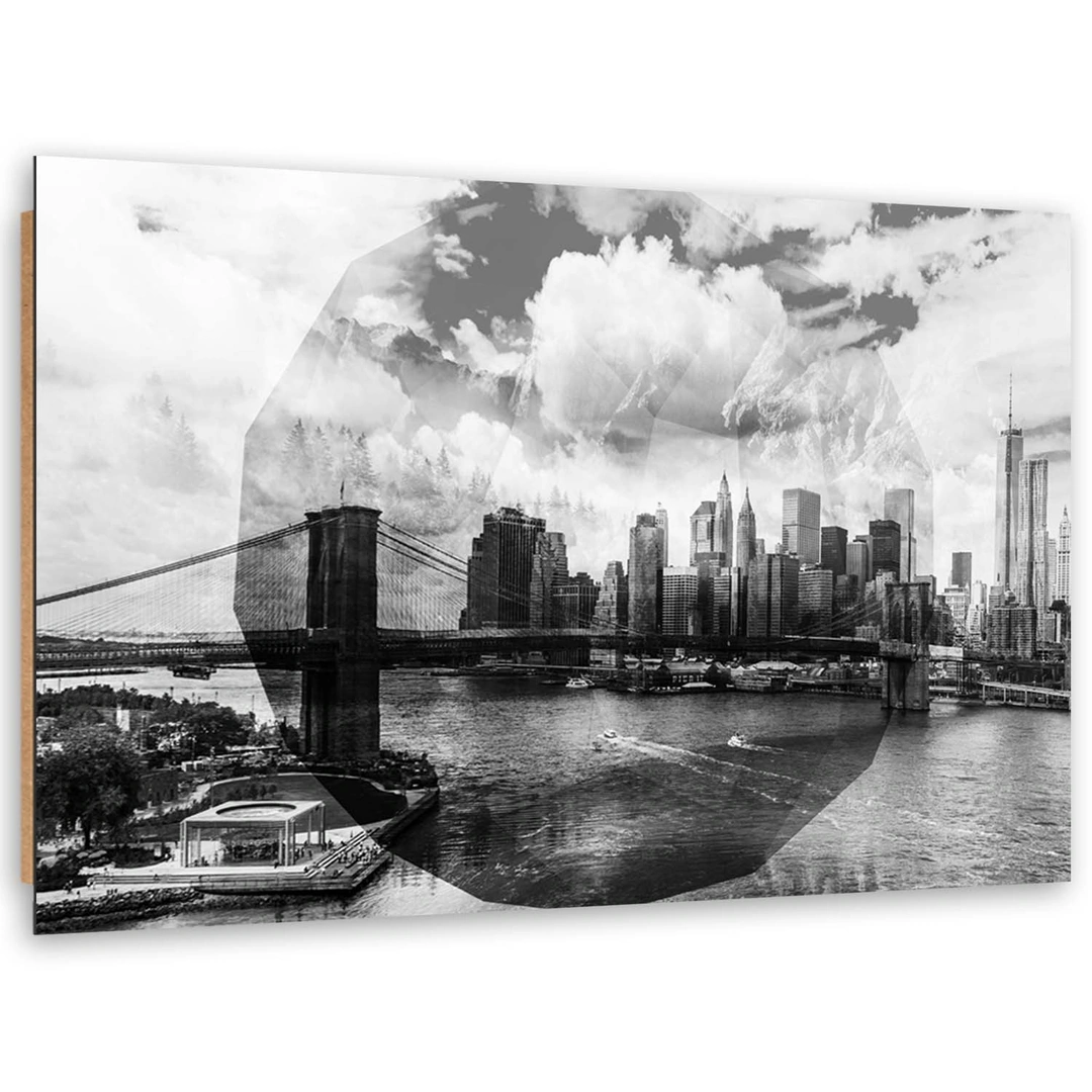 Deco panel print, Bridge in new york