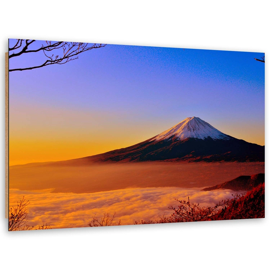 Deco panel print, Mount fuji bathed in sunlight