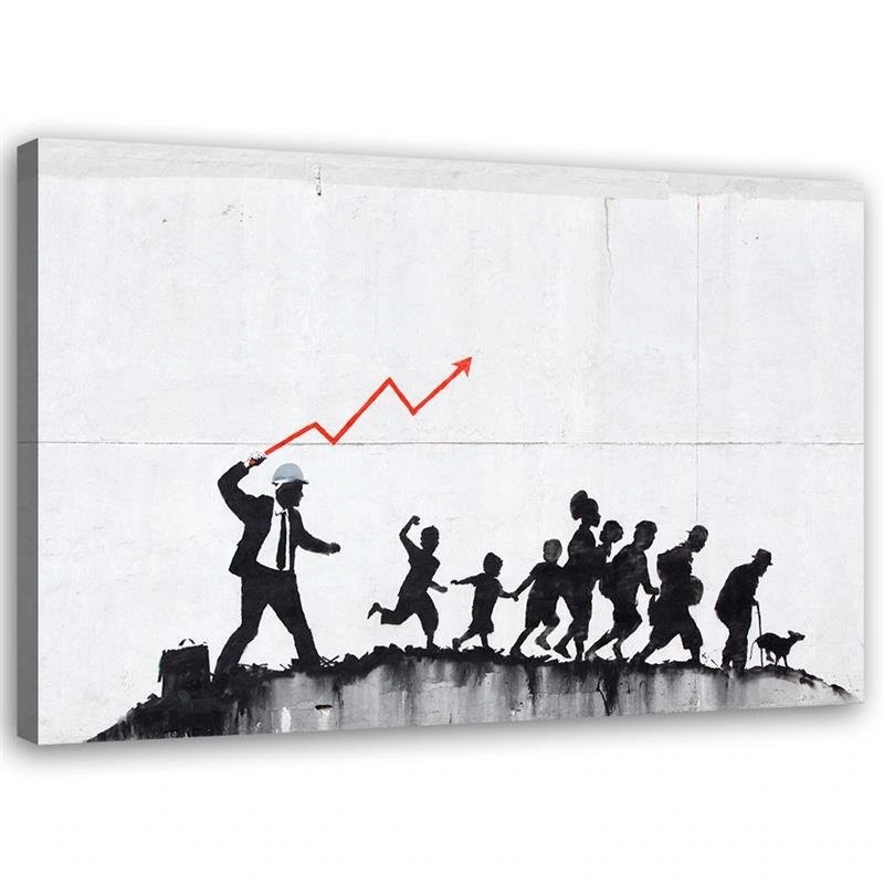 Canvas print, Banksy ecomonic politics