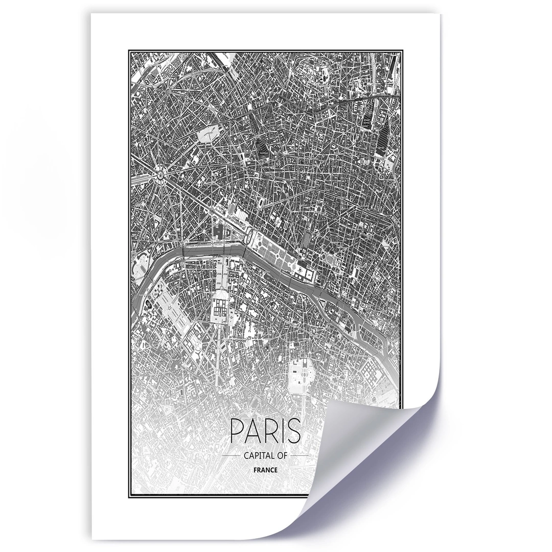 Poster, Plan of paris