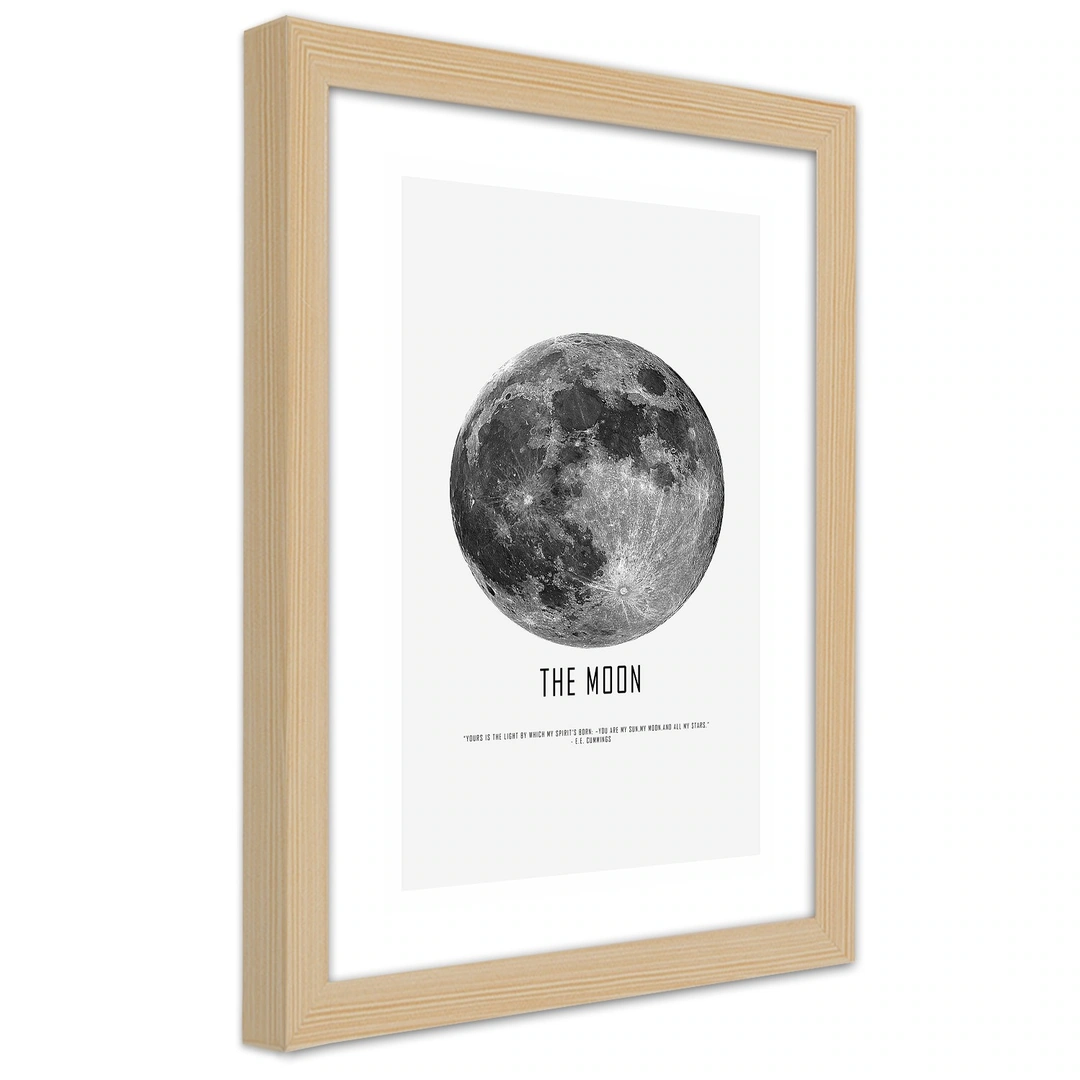 Picture in frame, Moon