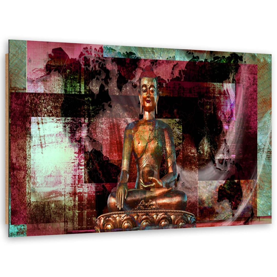 Deco panel print, Abstract buddha