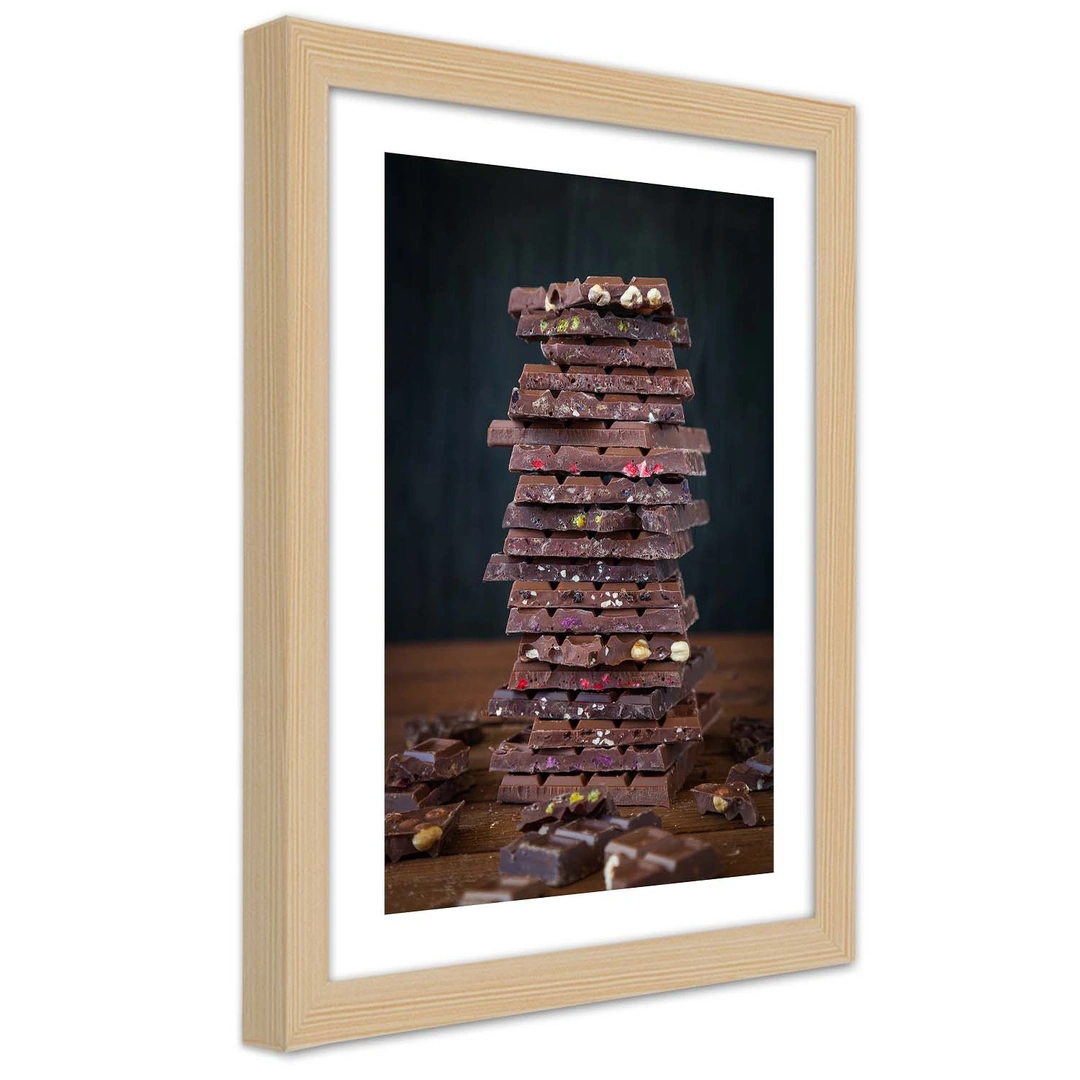 Picture in frame, Tower of dessert chocolate