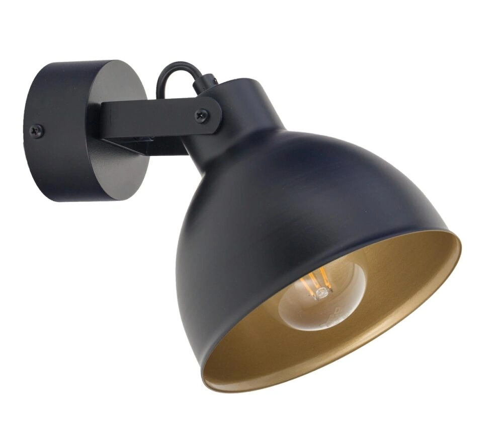 Mars Wall Light Black and Gold
