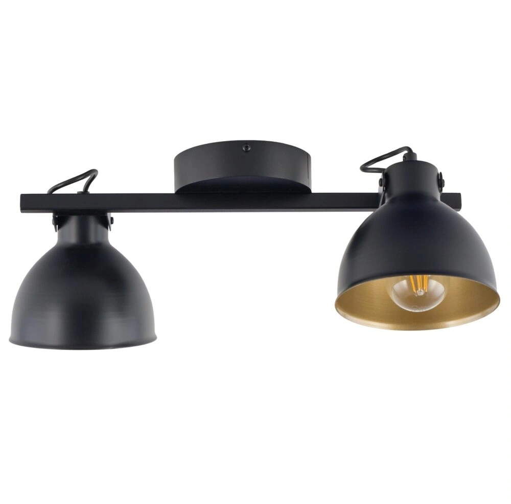 Mars Ceiling Track Light 2 Black with Gold