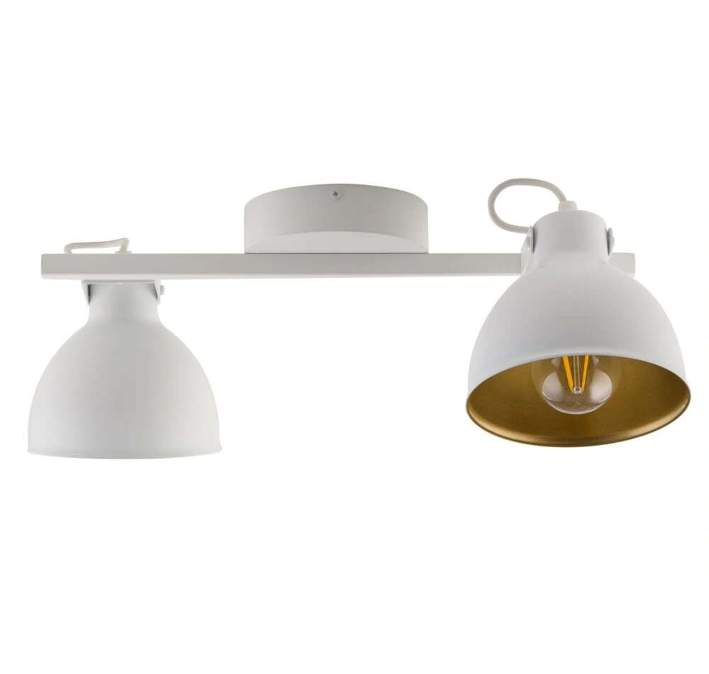 Mars Ceiling Track Light 2 White with Gold