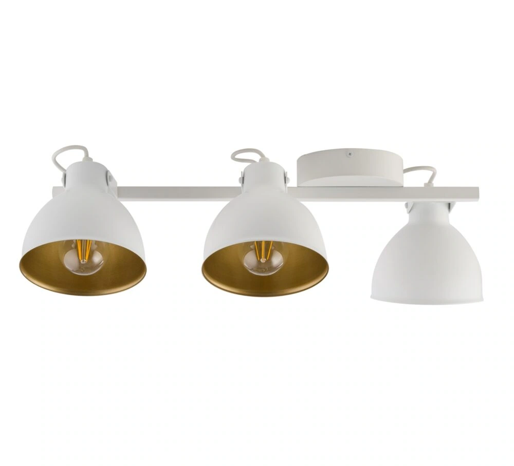 Mars Ceiling Track Light 3 White with Gold