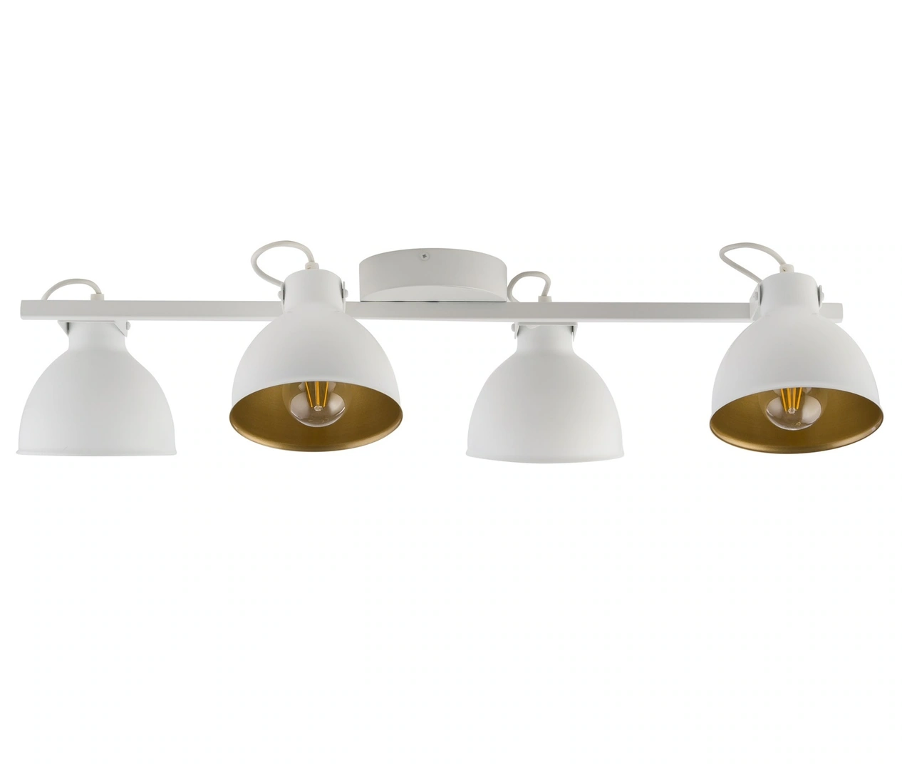 Mars Ceiling Track Light 4 White with Gold