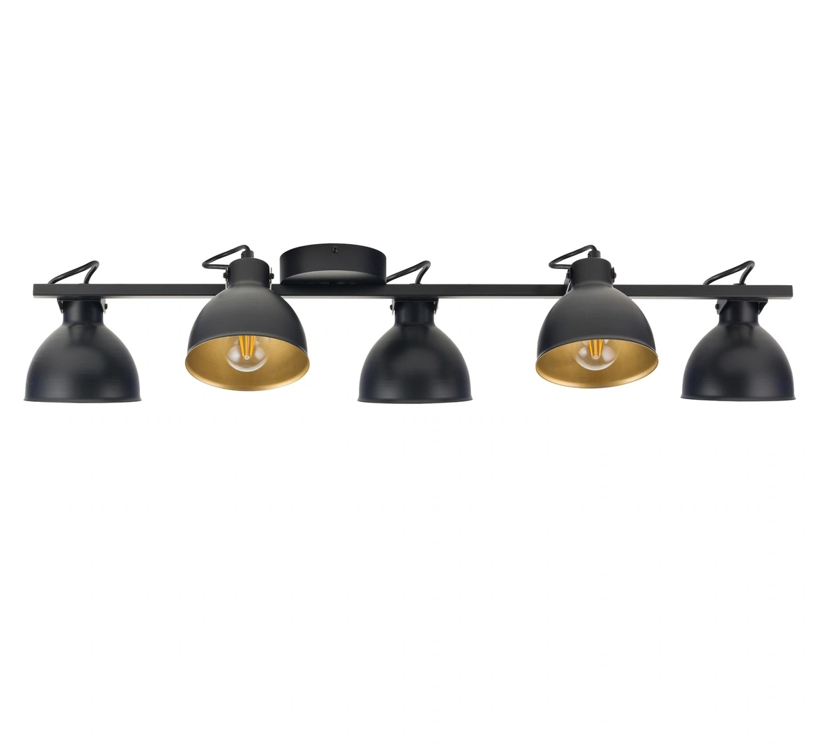 Mars Ceiling Track Light 5 Black with Gold