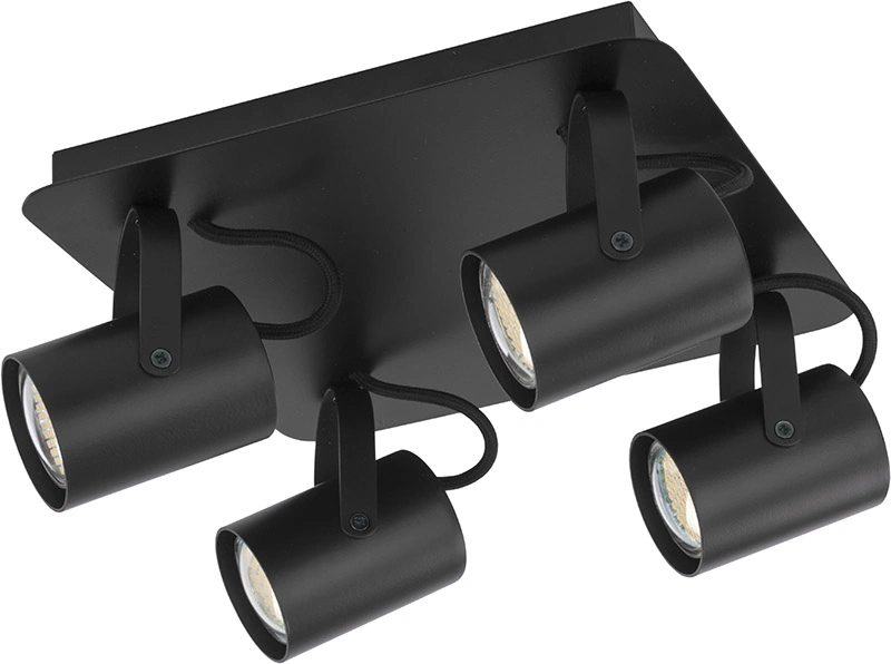 Camera Ceiling Light 4 Black